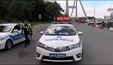 İstanbul'da helikopter destekli trafik denetimi