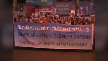 Galatasaray Meydanı'nda barış eylemi