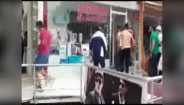 Kaçan kurbanlık dana gözlükçüde yakalandı