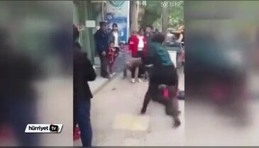 Topuklu ayakkabıyla öldüresiye dayak!