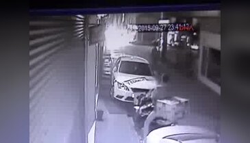 Yayalara pompalı tüfekle ateş eden sürücü güvenlik kamerasında