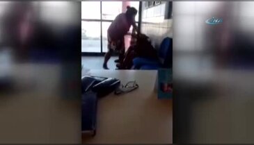 Oğlunu nezarette dakikalarca dövdü