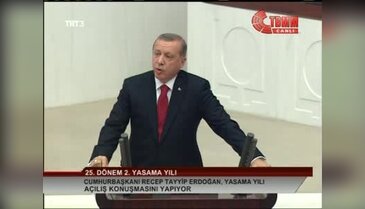 Cumhurbaşkanı Erdoğan Meclis'in açılış konuşmasını yaptı