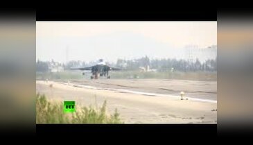 Rusya'nın kullandığı hava üssünden ilk görüntü