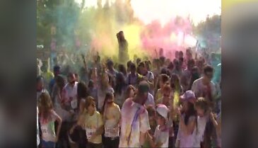 Bursa'da "renkli koşu"