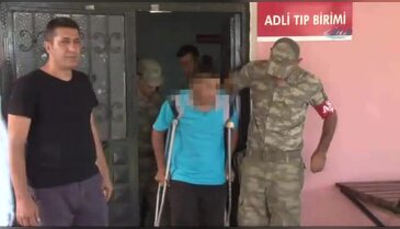 Askerden hava değişimine geldi polise molotof attı