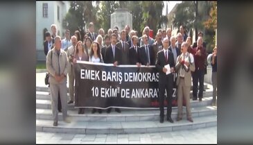 Sendika ve meslek örgütleri 10 Ekim'de Ankara'da