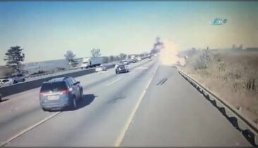 Tanker alev alev yandı: Sürücü kurtulamadı