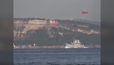 Rus savaş gemisi Akdeniz yolunda