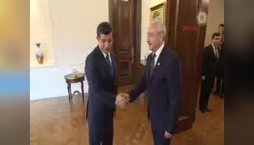 Davutoğlu ile Kılıçdaroğlu görüşüyor