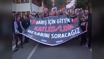 Bursa'da terör protestoları sürdü