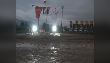 Bursa'da hüzünlü temel atma töreni
