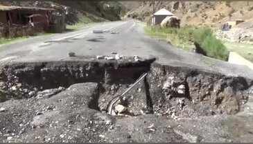 Aylardır kapalı olan Çukurca karayolu görüntülendi