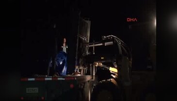 İHA parçaları TIR'a yüklendi