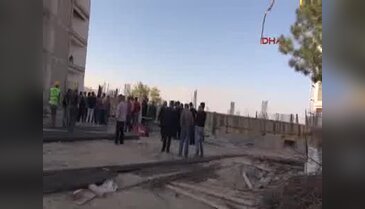 Nevşehir'de inşaat çöktü 3 yaralı