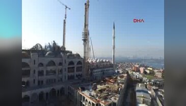 Çamlıca Cami inşaatında sona geliniyor