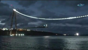 Yavuz Sultan Selim Köprüsü ışıklandırıldı