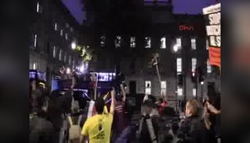 Londra'da Sisi karşıtı gösteri