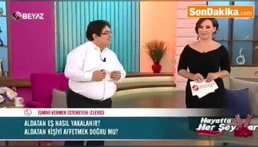 Sunucu canlı yayında şoke oldu