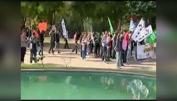YÖK protestosunda arbede