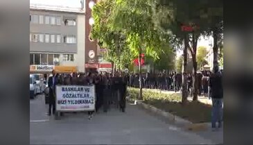 Tunceli'de 8 üniversite öğrencisinin gözaltına alınması protesto edildi