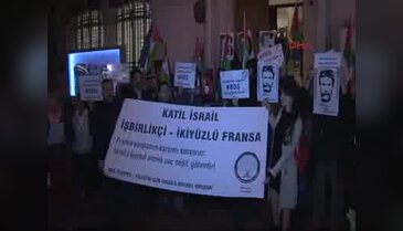 Fransız başkonsolosluğu önünde eylem