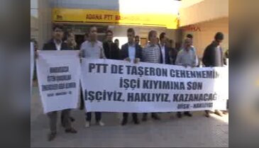 Taşeron posta dağıtıcıları işten çıkarıldı