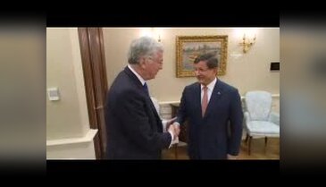 Davutoğlu, Fallon'u kabul etti