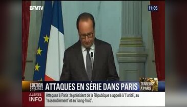Fransa Cumhurbaşkanı Hollande: Paris saldırılarını IŞİD düzenledi