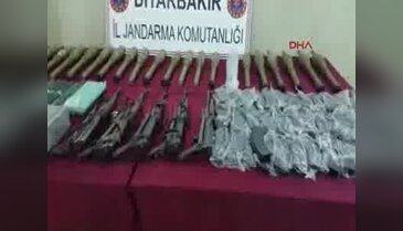 Diyarbakır'da PKK'ya götürülen silah ve mühimmatlar ele geçirildi