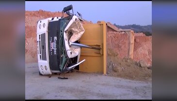 Bursa'da, otoyol inşaatında kaza 1 ölü!