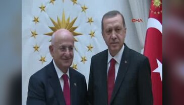 Cumhurbaşkanı Erdoğan, TBMM Başkanı Kahraman'ı kabul etti