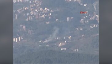 Türkmen Dağı'ndaki Kızıldağ tepesine yoğun top atışları