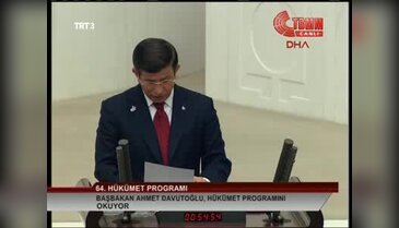 Davutoğlu 64. Hükümet programını açıkladı
