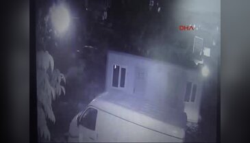 Boğazı kesilen taksicinin kaza anı