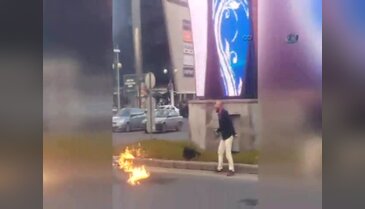 Bir tarafta yakma girişimi, diğer tarafta dayak!
