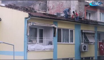 Bursa'da ölümüne çatı tamiri!