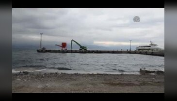 Sahil projesi ve Mudanya İskelesi için sessiz eylem