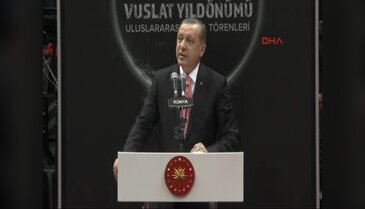 Cumhurbaşkanı Erdoğan ve Başbakan Davutoğlu, Şeb-i Arus töreninde konuştu
