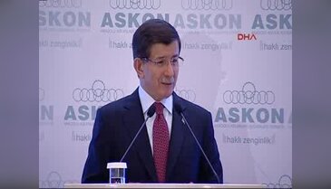 Başbakan Davutoğlu ASKON'da konuştu