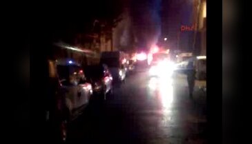 Özel halk otobüsü molotof kokteyli atılarak kundaklandı