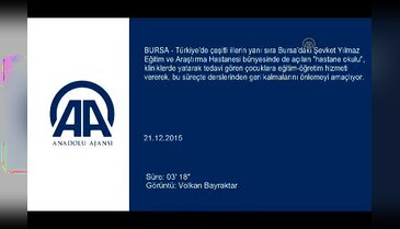 Bursa'da ders zili olmayan okul