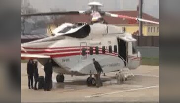Cumhurbaşkanı Erdoğan helikopterle Bursa'ya geldi