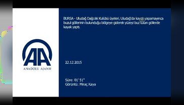 Bursa'nın buzul göllerinde kayak keyfi!