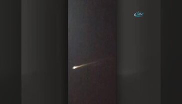 Atmosfere giren meteor, böyle görüntülendi