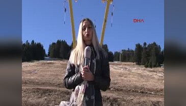 Uludağ'da yılbaşı hazırlıkları tamamlandı ama kar yok