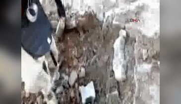 Silopi'de bombalı barikat böyle imha edildi