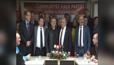 Bursa CHP İl Başkanlığı'nda devir-teslim töreni yapıldı