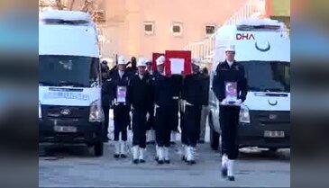 Şehit Polisler törenle memleketlerine uğurlandı