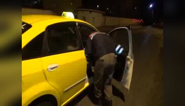 Ticari takside 9 kilo esrar ele geçirildi